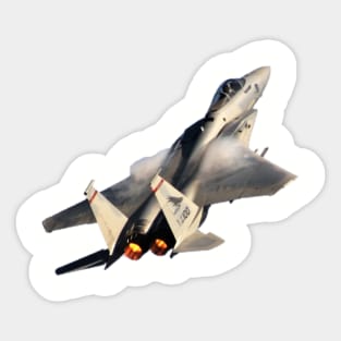 F-15C Eagle afterburner no background Sticker